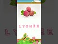 Belajar mengeja dan membaca nama buah dalam Bahasa Inggris | Lychee | #shortsvideo