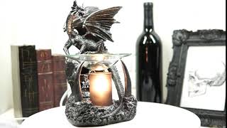 Ebros Gift | Guardian Dragon Electric Oil Burner Statue