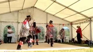 Helier Morris Men dance at the Sark Folk Festival 2015