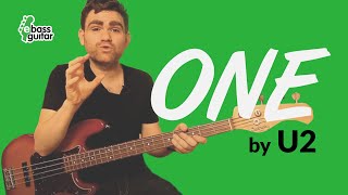 Learn One By U2 on Bass Guitar (Simple Songs For Beginners)