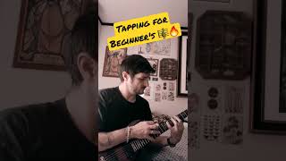 Tapping for Beginner's (tap with right-hand,then pull note off with right-hand) #shorts #guitar