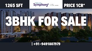 1265 SFT WEST FLAT FOR SALE IN GATED COMMUNITY RAMKY ONE SYMPHONY AT PATANCHRU