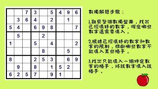 品果數學【數獨Sudoku】如何玩數獨｜數獨規則｜數獨技巧