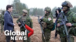 Russia-Ukraine conflict: Trudeau announces extension of military mission in Latvia | FULL