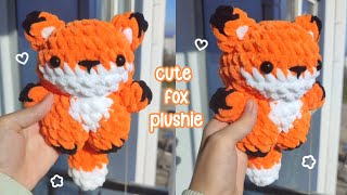 🧡🦊 Cute Fox Plushie Crochet/Amigurumi Tutorial | Easy, cute and free pattern | 🦊🧡