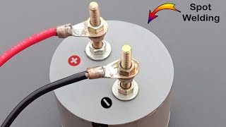 Spot Welding Machine Using Power Capacitor ||For Battery Power Spot Welding Diy