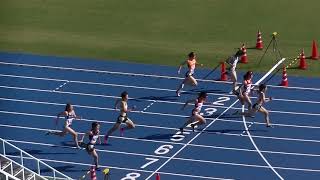 20190914山口県高校新人陸上 女子100m決勝