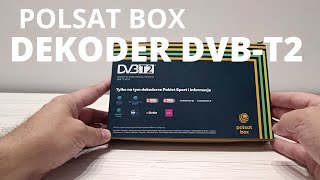 Polsat Box dekoder DVB-T2 z dostępem do płatnych kanałów sportowych i informacyjnych