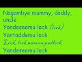 Lock - Fik fameica ( Lyrics Video)