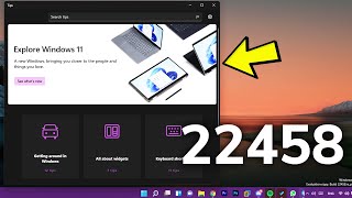 New Windows 11 Build 22458 - New Tips App, Changes to Power Options & Fixes (Dev Channel)