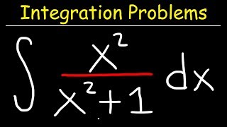 Integral of x^2/(x^2+1)