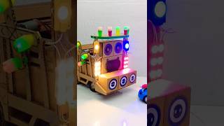 Mini Dj Baraat Wedding Dj Truck Setup || Radha Krishna Trolley DJ Light Decoration #shorts #viral