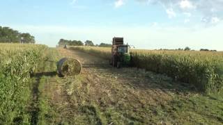 Baling corn