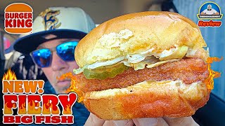 Burger King® Fiery King Fish Review! 🔥🐟🥪| The BEST Fast Food Fish Sandwich? | th