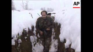 BOSNIA: FRONTLINE SOLDIERS REACTION TO PEACE DEAL AGREEMENT