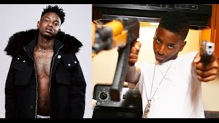 22 Savage Challenges 21 Savage to Fight for $100,000 'PUT THE GUNS DOWN... LETS FIGHT'
