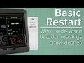 Basic Restart - What To Do When Outdoor Sensor Readings Show Dashes