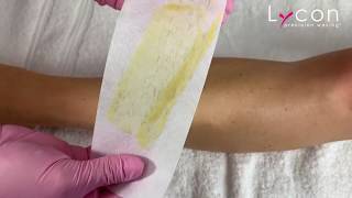 Waxing with Lycon’s Active Gold Strip Wax