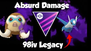 98IV *LEGACY* Shadow Latios OUTPUTS ABSURD DAMAGE Master League FT Mamoswine \u0026 Dusk Mane Necrozma