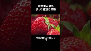 寄生虫が最も多い3種類の果物