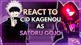 The Eminence In Shadow React To Cid Kagenou As Satoru Gojo || FULL PART