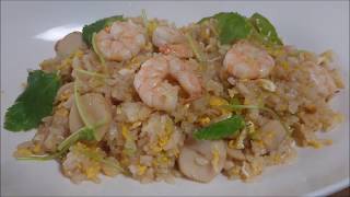 Shrimp fried rice 海老チャーハン　🦐🍚🍳　＃炒飯レシピ　＃海老炒飯　＃チャーハン