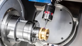 Touch Probe TC52: Measurement of a gear wheel in a turn-mill machining center | Zahnradvermessung