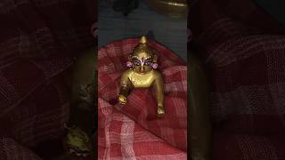 উফফ বাবা শীতকালেও ঠান্ডা জলে স্নান 🌼🌿 #vrindavan #youtubeshorts #laddugopal #krishna #viralvideo #yt