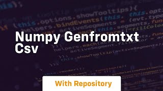 numpy genfromtxt csv