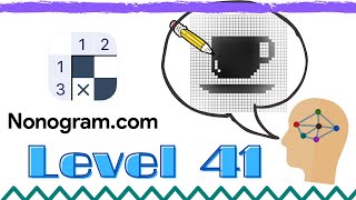 レベル41【nonogram.com】 　ただイラストロジックをプレイする動画