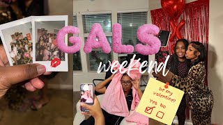 WEEKEND VLOG ♡ (not 1 but 2 galentines parties??? bouquet making,love letters \u0026 girlie shenanigans)