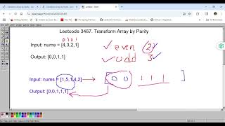 Leetcode 3467 Transform Array by Parity
