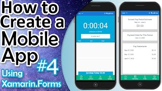 Xamarin.Forms Tutorial #4 - Time Tracker App: Starting the TimeClockPage