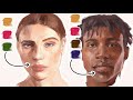 THE SECRET BEHIND A REALISTIC SKIN TONE 🖌 How to paint lifelike portraits with oil painting