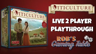 Viticulture Essential Edition Playthrough (2 Players)