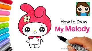 How to Draw My Melody Easy | Sanrio