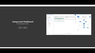 AssignmentDashboard - Audrey Schmidt Capstone