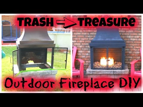 Trash to Treasure - Outdoor Fireplace DIY Trash to Treasure - Outdoor Fireplace DIY