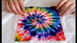 Видео мастер-класс по узелковому батику узор «спираль» tie-dye DIY