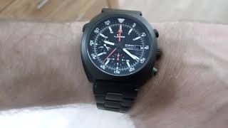 Sinn Art-Nr. 140.030 PVD Coated Space chronograph Steelbracelet