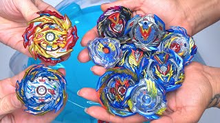 ALL VALKYRIE BEYS vs HYPERION BURN \u0026 HELIOS VOLCANO | Beyblade Burst Sparking Super King