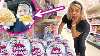 MINI BRANDS! FINDING MINI BRANDS AND EATING TINY TACOS