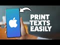 How To Print Text Messages From iPhone - 2026 Step-By-Step Tutorial