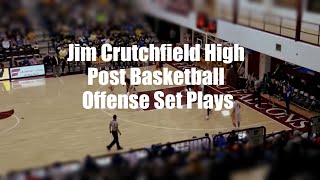 Jim Crutchfield High Post Basketball Offense Set Plays