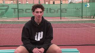 Lunel : Esteban, un prodige du tennis de 16 ans en pleine progression, plus jeune pro à l'ATP