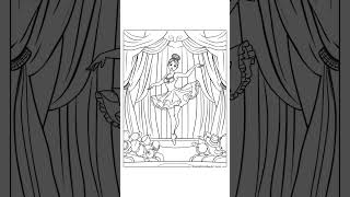 🩰✨ Twirl into creativity with our graceful ballerina-themed coloring pages! Perfect for kids and