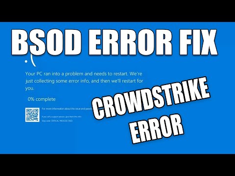 Как исправить ошибку «синий экран» CrowdStrike (BSOD)