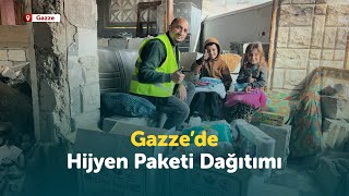 Gazze'de Hijyen Paketi Dağıtımı