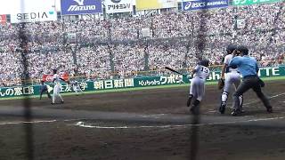 広陵 佐藤勇治・ホームラン(中京大中京戦/第99回選手権1回戦)