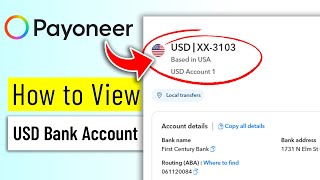 How to View your USD Bank Account Details on Payoneer